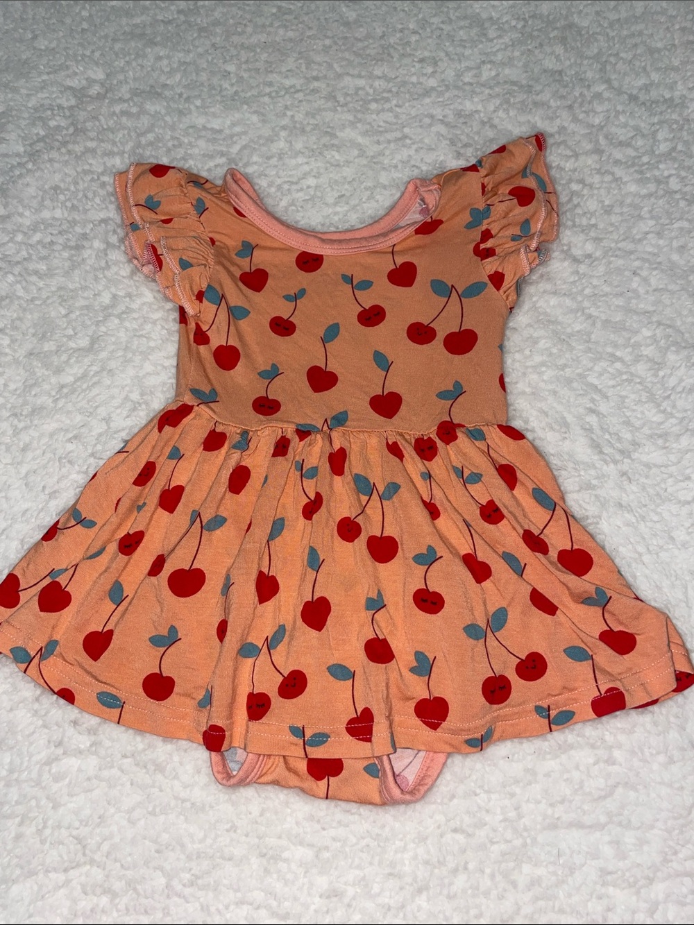 Little Sleepies Cherry Dress with Bodysuit